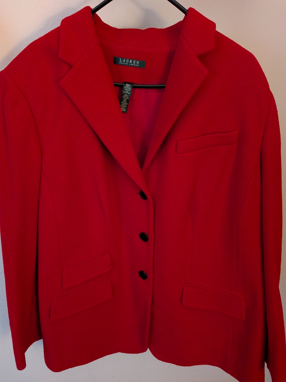 Ralph Lauren Red Women's Tailored Blazer